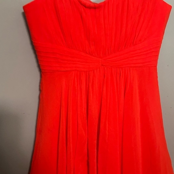 BCBGMaxazria ruby red sweetheart chiffon dress - size 10 - Picture 2 of 5
